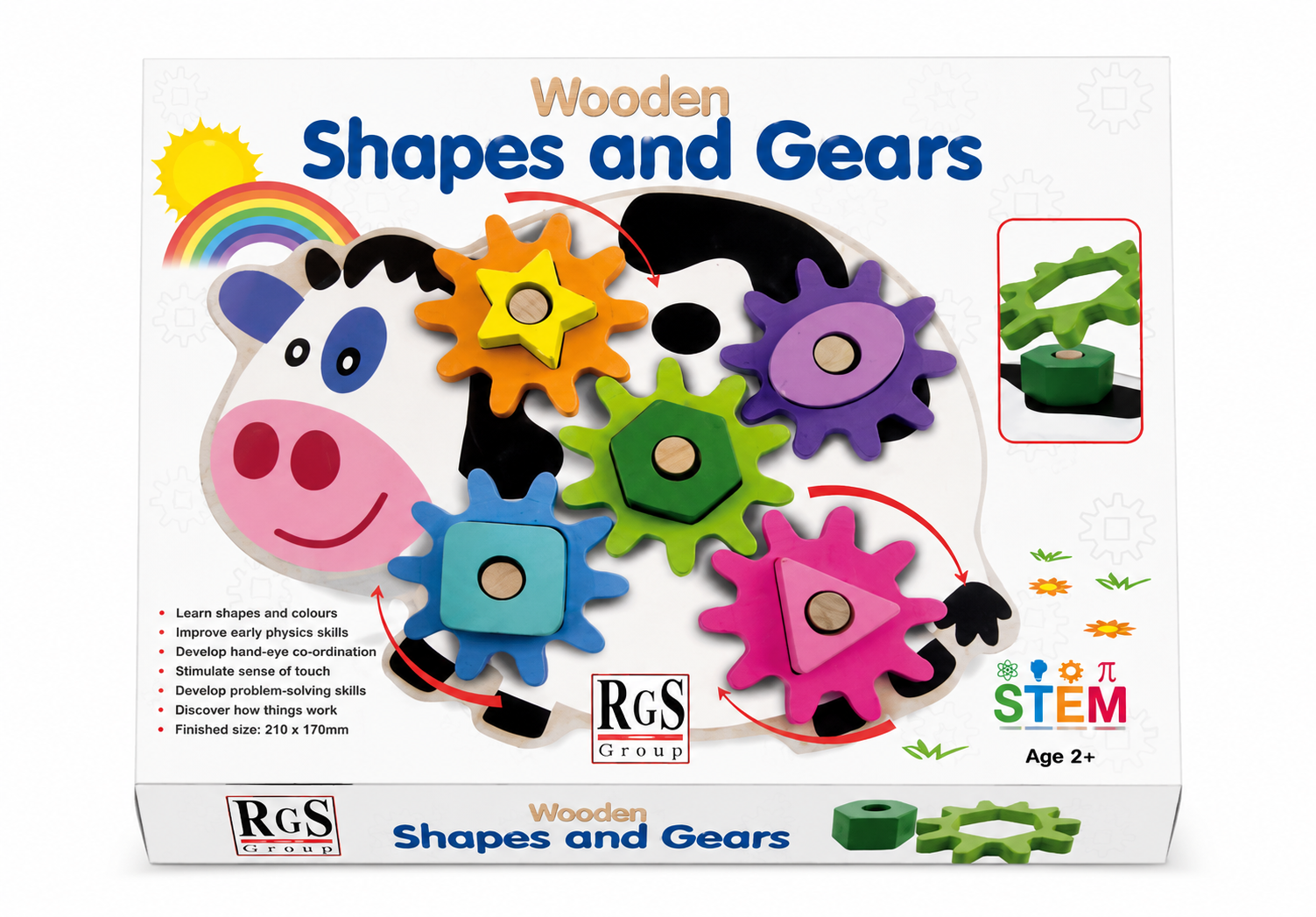 STEM Wooden Shapes and Gears